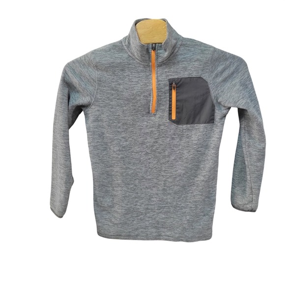 Champion Boys Youth XL 16-18 Gray Fleece 1/4 Zip Pullover Pocket Athletic - Picture 2 of 7